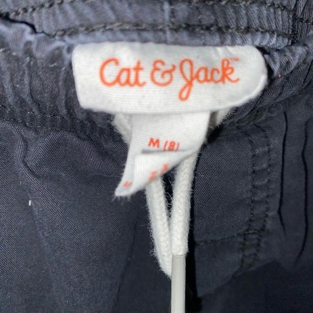 ⭐️3/$20 Boys Cat & Jack Black Drawstring Elastic Waist Shorts Size M (8) - Picture 3 of 3